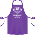 This Is What a Retired Professor Looks Like Cotton Apron 100% Organic Purple