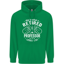 This Is What a Retired Professor Looks Like Mens 80% Cotton Hoodie Irish Green