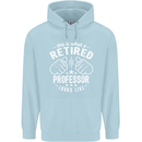 This Is What a Retired Professor Looks Like Mens 80% Cotton Hoodie Light Blue