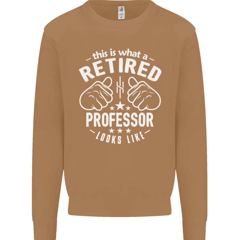 This Is What a Retired Professor Looks Like Mens Sweatshirt Jumper Caramel Latte