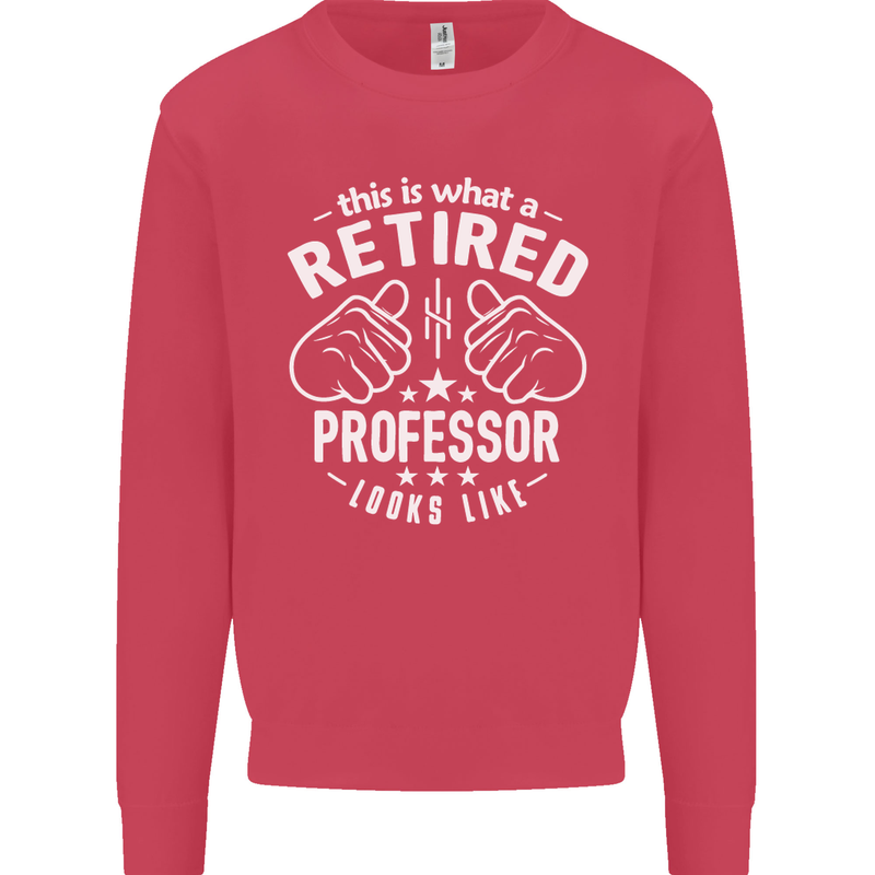 This Is What a Retired Professor Looks Like Mens Sweatshirt Jumper Heliconia