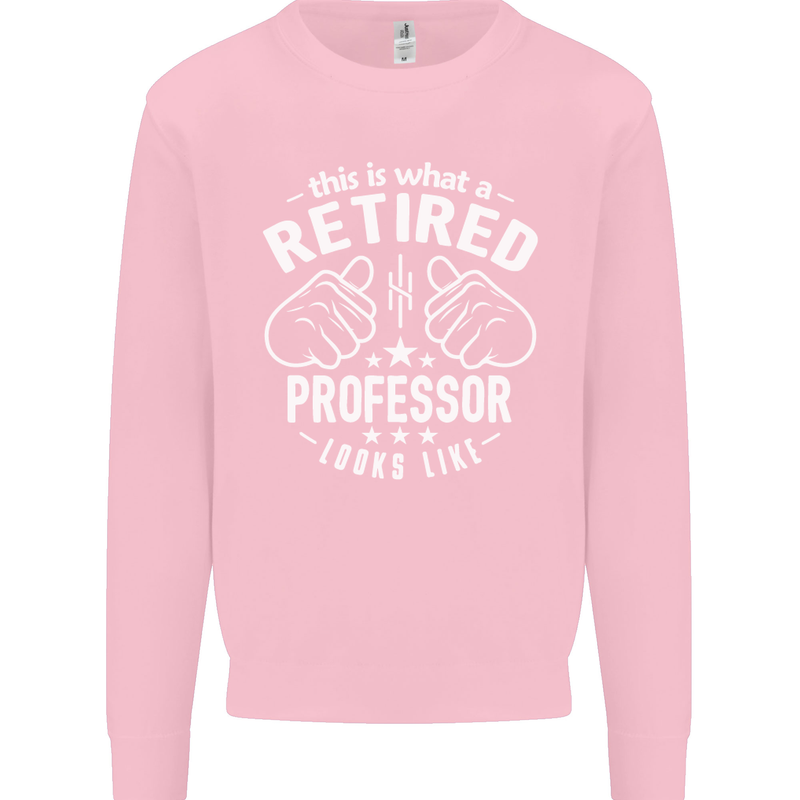 This Is What a Retired Professor Looks Like Mens Sweatshirt Jumper Light Pink