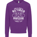 This Is What a Retired Professor Looks Like Mens Sweatshirt Jumper Purple