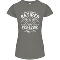 This Is What a Retired Professor Looks Like Womens Petite Cut T-Shirt Charcoal
