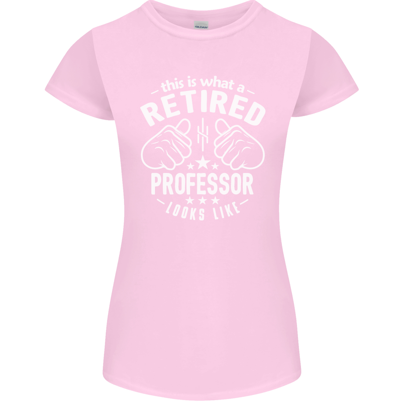 This Is What a Retired Professor Looks Like Womens Petite Cut T-Shirt Light Pink