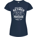 This Is What a Retired Professor Looks Like Womens Petite Cut T-Shirt Navy Blue