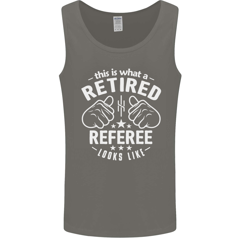 This Is What a Retired Referee Looks Like Mens Vest Tank Top Charcoal