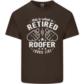 This Is What a Retired Roofer Looks Like Mens Cotton T-Shirt Tee Top Dark Chocolate