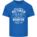 This Is What a Retired Roofer Looks Like Mens Cotton T-Shirt Tee Top Royal Blue