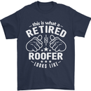 This Is What a Retired Roofer Looks Like Mens T-Shirt Cotton Gildan Navy Blue