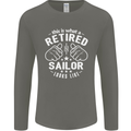 This Is What a Retired Sailor Looks Like Mens Long Sleeve T-Shirt Charcoal