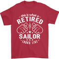 This Is What a Retired Sailor Looks Like Mens T-Shirt Cotton Gildan Red