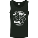 This Is What a Retired Sailor Looks Like Mens Vest Tank Top Black