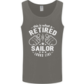 This Is What a Retired Sailor Looks Like Mens Vest Tank Top Charcoal