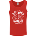 This Is What a Retired Sailor Looks Like Mens Vest Tank Top Red