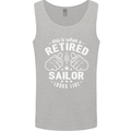 This Is What a Retired Sailor Looks Like Mens Vest Tank Top Sports Grey