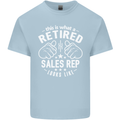 This Is What a Retired Sales Rep Looks Like Mens Cotton T-Shirt Tee Top Light Blue
