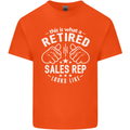 This Is What a Retired Sales Rep Looks Like Mens Cotton T-Shirt Tee Top Orange