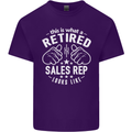 This Is What a Retired Sales Rep Looks Like Mens Cotton T-Shirt Tee Top Purple