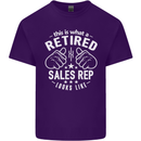 This Is What a Retired Sales Rep Looks Like Mens Cotton T-Shirt Tee Top Purple