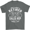 This Is What a Retired Sales Rep Looks Like Mens T-Shirt Cotton Gildan Charcoal