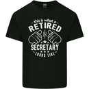 This Is What a Retired Secretary Looks Like Mens Cotton T-Shirt Tee Top Black