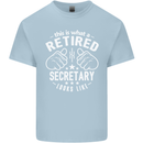 This Is What a Retired Secretary Looks Like Mens Cotton T-Shirt Tee Top Light Blue