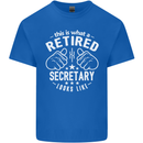 This Is What a Retired Secretary Looks Like Mens Cotton T-Shirt Tee Top Royal Blue