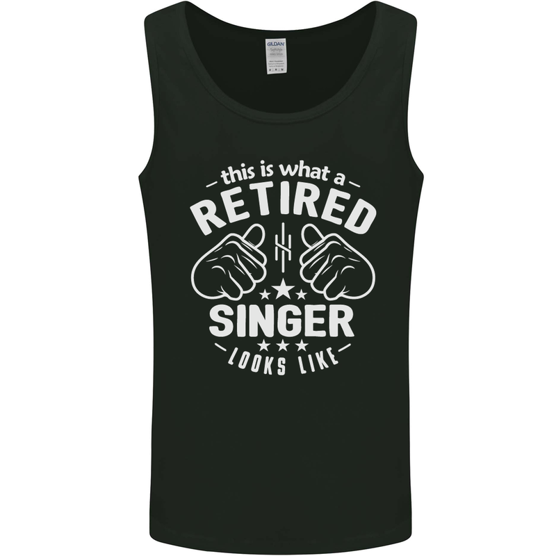 This Is What a Retired Singer Looks Like Mens Vest Tank Top Black