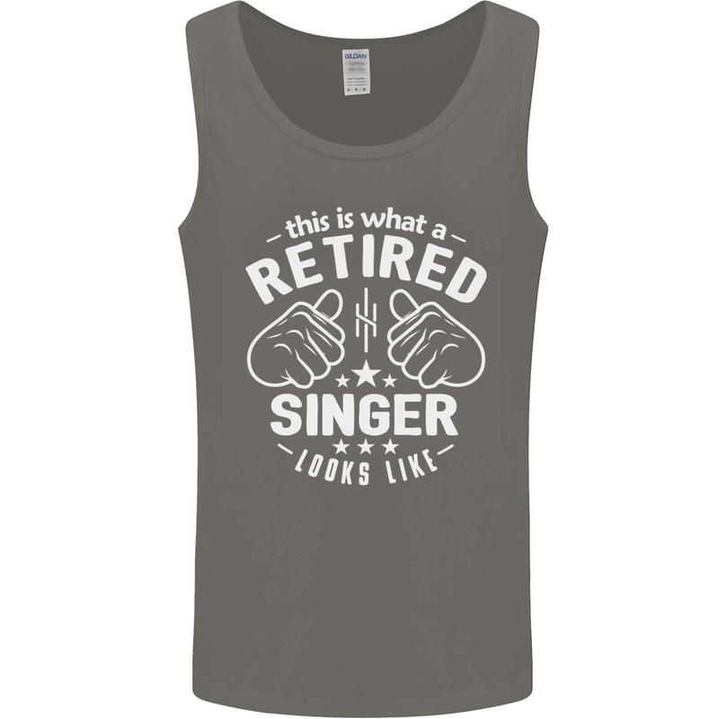 This Is What a Retired Singer Looks Like Mens Vest Tank Top Charcoal