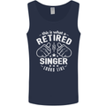 This Is What a Retired Singer Looks Like Mens Vest Tank Top Navy Blue