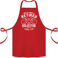 This Is What a Retired Solicitor Looks Like Cotton Apron 100% Organic Red