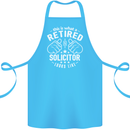 This Is What a Retired Solicitor Looks Like Cotton Apron 100% Organic Turquoise