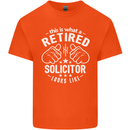 This Is What a Retired Solicitor Looks Like Mens Cotton T-Shirt Tee Top Orange