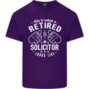 This Is What a Retired Solicitor Looks Like Mens Cotton T-Shirt Tee Top Purple