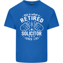 This Is What a Retired Solicitor Looks Like Mens Cotton T-Shirt Tee Top Royal Blue