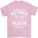 This Is What a Retired Solicitor Looks Like Mens T-Shirt Cotton Gildan Light Pink
