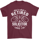 This Is What a Retired Solicitor Looks Like Mens T-Shirt Cotton Gildan Maroon