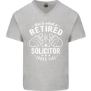 This Is What a Retired Solicitor Looks Like Mens V-Neck Cotton T-Shirt Sports Grey