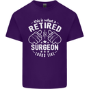 This Is What a Retired Surgeon Looks Like Mens Cotton T-Shirt Tee Top Purple