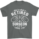 This Is What a Retired Surgeon Looks Like Mens T-Shirt Cotton Gildan Charcoal