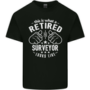 This Is What a Retired Surveyor Looks Like Mens Cotton T-Shirt Tee Top Black