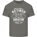 This Is What a Retired Surveyor Looks Like Mens Cotton T-Shirt Tee Top Charcoal