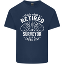 This Is What a Retired Surveyor Looks Like Mens Cotton T-Shirt Tee Top Navy Blue