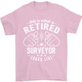 This Is What a Retired Surveyor Looks Like Mens T-Shirt Cotton Gildan Light Pink