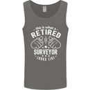 This Is What a Retired Surveyor Looks Like Mens Vest Tank Top Charcoal