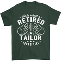 This Is What a Retired Tailor Looks Like Mens T-Shirt Cotton Gildan Forest Green