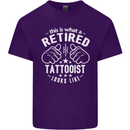 This Is What a Retired Tattooist Looks Like Mens Cotton T-Shirt Tee Top Purple