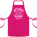 This Is What a Retired Teacher Looks Like Cotton Apron 100% Organic Pink