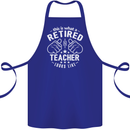 This Is What a Retired Teacher Looks Like Cotton Apron 100% Organic Royal Blue
